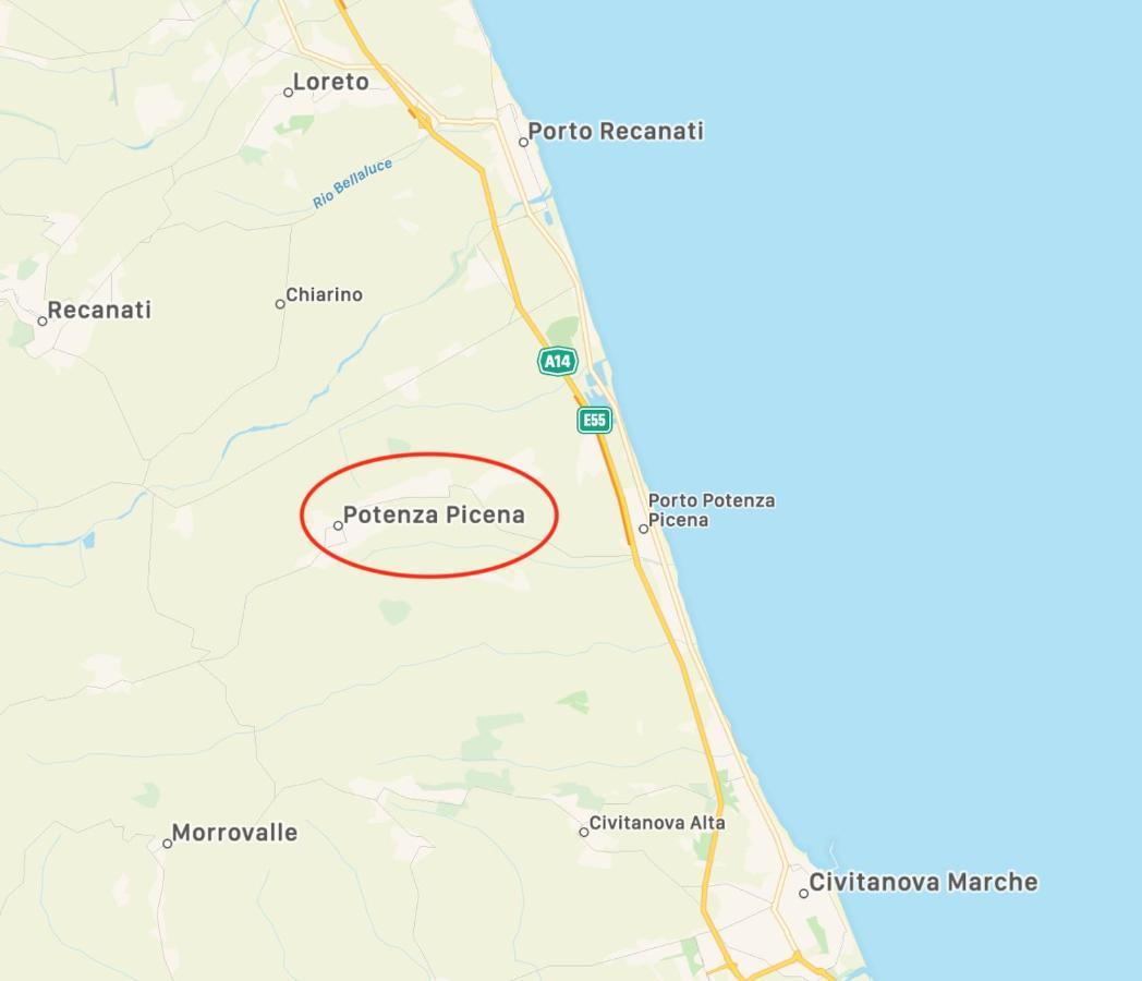 Romantik Zimmer Potenza Picena Buitenkant foto